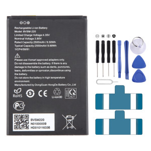 Pour remplacement de batterie VSMART BVSM-220 2550 mAh SH9106707-20