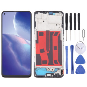 Pour OPPO A95 5G Original AMOLED LCD écran numériseur assemblage complet avec cadre SH17021246-20