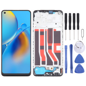 Pour OPPO F19 Original AMOLED LCD écran numériseur assemblage complet avec cadre SH17061043-20