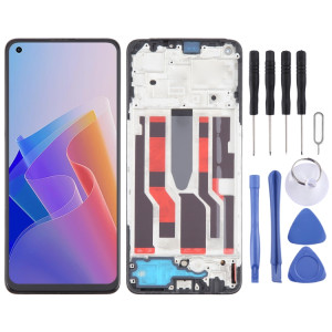 Pour OPPO F21 Pro 5G Original AMOLED LCD écran numériseur assemblage complet avec cadre SH1714563-20