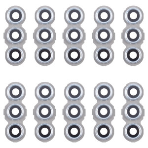 Pour Samsung Galaxy M55 SM-M556 10 pièces couvercle d'objectif de caméra arrière d'origine (argent) SH902A448-20