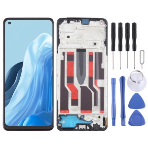 Pour OPPO Reno8 Lite 5G OLED LCD écran numériseur assemblage complet avec cadre SH9717745-20