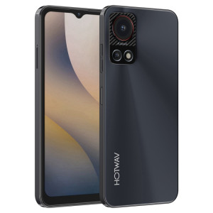  HOTWAV Note 13, 4 Go + 128 Go, identification par empreinte digitale latérale, 6,6 pouces Android 13 T606 Octa Core jusqu'à 1,6 GHz, réseau : 4G, NFC, OTG (noir) SH501A1086-20