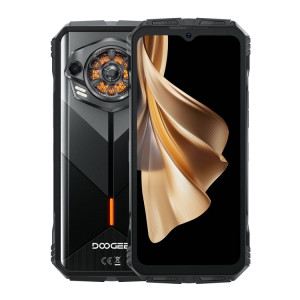  Téléphone robuste DOOGEE S PUNK, 6 Go + 256 Go, 6,58 pouces Android 14 Spreadtrum T606 Octa Core, réseau : 4G, OTG, NFC (noir) SD201A1315-20