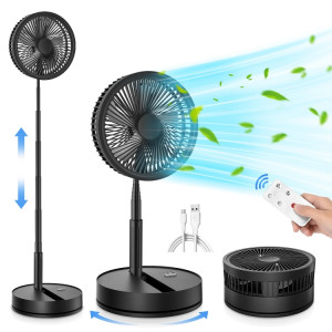 Ventilateur électrique de bureau pliable à hauteur réglable F9 (noir) SH001B1640-20