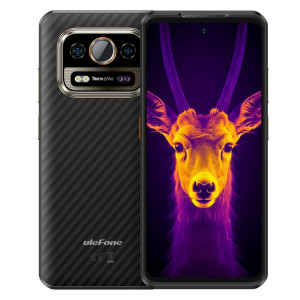  Téléphone robuste Ulefone Armor 25T Pro, 6 Go + 256 Go, imagerie thermique, 6,78 pouces Android 14 MediaTek Dimensity 6300 Octa Core, réseau : 5G, NFC (noir givré) SU101A1994-20