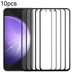 Lentille extérieure en verre pour écran avant, pour Samsung Galaxy S23 FE SM-S711B, 10 pièces, avec adhésif OCA optiquement transparent SH4933700-20