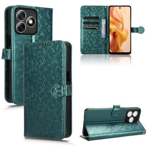 Pour Ulefone Note 18 Ultra Honeycomb Dot Texture Étui de téléphone en cuir (Vert) SH602D1619-20