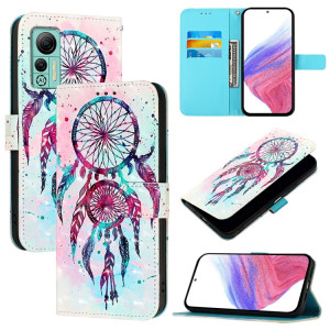 Pour Ulefone Note 14 Étui de téléphone en cuir à rabat horizontal avec peinture 3D (carillons éoliens en forme de goutte de couleur) SH801F267-20