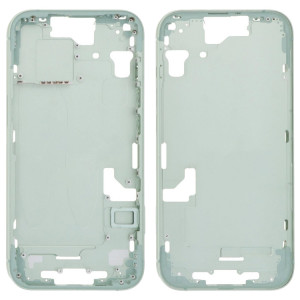 Pour iPhone 15 Cadre central Plaque de lunette avec touches latérales + plateau de carte, Version : Version américaine (vert) SH101C1724-20