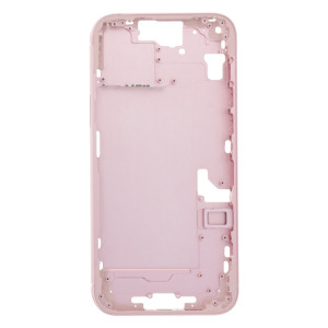 Pour iPhone 15 Plus Cadre central Plaque de cadre avec touches latérales + plateau de carte, Version : Version chinoise (rose) SH303B659-20