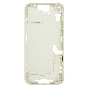 Pour iPhone 15 Plus Cadre central avec touches latérales + plateau pour cartes, Version : Version chinoise (jaune) SH303E1247-20