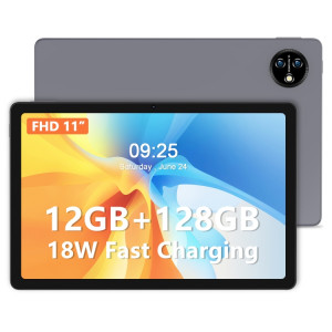 Tablette VASOUN M60 4G LTE, 6 Go + 128 Go, 11 pouces, Android 13 UNISOC T606 Octa Core CPU, version mondiale avec Google Play (gris) SV401A750-20