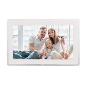 Machine de publicité LED murale avec cadre photo numérique en nuage avec écran IPS de 15,6 pouces, type de prise: prise AU (blanc) SH104B1128-20