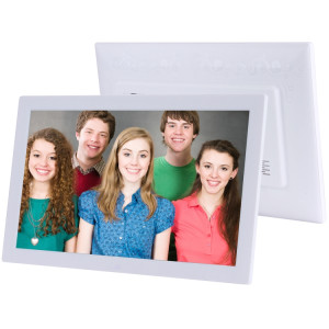 Cadre photo numérique avec écran IPS de 18,5 pouces, type de prise : (blanc) SH402B972-20