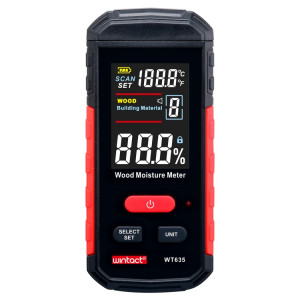 Humidimètre pour bois Wintact WT635 avec 10 vitesses SW0466586-20