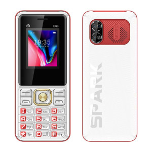 Téléphone à clavier D63 Elder, 1,77 pouces, 3600 mAh, SOS, FM, double SIM, GSM, prise : (rouge) SH801C393-20