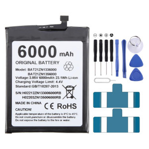Pour remplacement de batterie DOOGEE V20 / V20S BAT21ZN1336000 6000mAh SH9105895-20