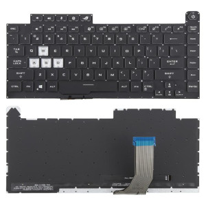Clavier rétroéclairé 16 broches coloré pour ordinateur portable Asus ROG Strix Scar G512 G512LV G512LW G512LI (touches transparentes) SH901A354-20