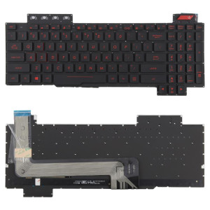 Clavier rétroéclairé pour ordinateur portable Asus FX63 FX63V FX503VM FX503VD ZX63VE FZ63V GL503VS (rouge) SH001A433-20