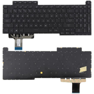 Clavier d'ordinateur portable rétroéclairé RVB, version américaine, pour Asus ROG Stirx G17 G713 G713Q G713QE G713QY G713QR G713RX G713RS G713RC G713IR G713IH (noir) SH201A510-20