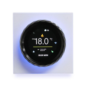 Thermostat à bouton fileté pour chauffage électrique BHT-2007-P16-GB, écran couleur TFT 1,6 pouce (blanc et noir) SH802A201-20
