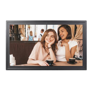 Cadre photo Cloud avec écran LCD 18,5 pouces, 1 Go + 32 Go, processeur quad-core 3126C, Android 6.0, (noir) SH001B515-20