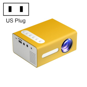 T300 25ansi LED Portable Home Multimedia Game Projecteur, US Plug (Yellow) SH601B1456-20