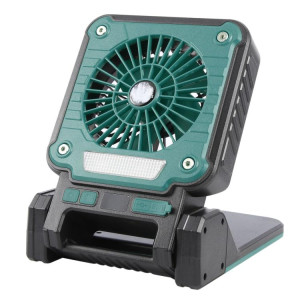 Ventilateur portable F3 à énergie solaire avec chargeur USB et lampe de camping (vert) SH601B1546-20