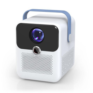 Projecteur portable HD Android CYS2, home cinéma intelligent, 1 Go + 8 Go, Amlogic T950s, prise britannique (blanc bleu) SH904A1415-20