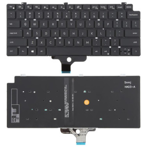Clavier rétroéclairé pour ordinateur portable Dell LATITUDE P33S 13-7300 7310 (version américaine) (noir) SH301A154-20