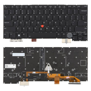 Clavier rétroéclairé pour ordinateur portable Lenovo ThinkPad X1C X1 Carbon Gen12 2024 (version américaine) (noir) SH701A189-20