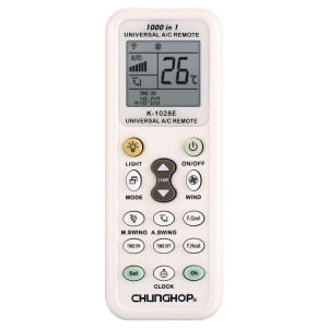 Télécommande universelle pour climatiseur CHUNGHOP K-1028E avec lampe torche SC0143300-20