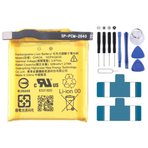 Batterie de remplacement 328 mAh pour Fitbit GHK2A SH01011224-20