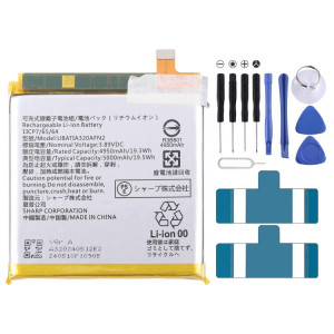 Batterie de remplacement 4950 mAh pour Sharp Sense9 UBATIA320AFN2 SH08011245-20