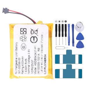 Batterie de remplacement 500 mAh pour Garmin Fenix ​​5X / 5s Plus 361-00098-00 SH1201852-20