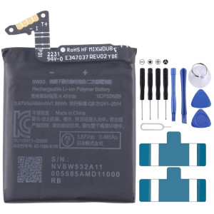 Batterie de remplacement pour Xiaomi Watch S1 Pro BW53 486 mAh SH1704506-20
