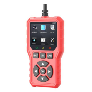 Lecteur de codes d'erreur de moteur de voiture FOXSUR V529 OBD2 (rouge) SF201B1588-20