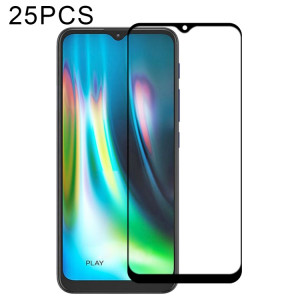 Pour Motorola Moto G9 Play 25 PCS Full Glue Film en verre trempé plein écran SH93031863-20