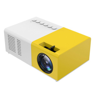 J9 1920x1080P 15 ANSI Mini projecteur numérique HD pour cinéma maison portable, version de base, prise AU (jaune blanc) SH404A762-20