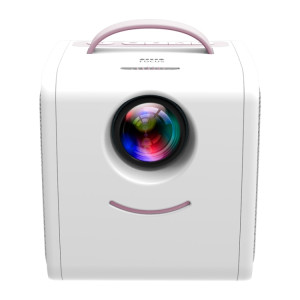 Q2 LED 1080P Mini projecteur portable pour enfants, type de prise: (blanc rose) SH201A1995-20