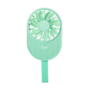 LLD-17 0.7-1.2W Forme De Crème Glacée Portable 2 Contrôle De Vitesse USB Ventilateur De Poche Avec Lanière (Vert) SH166G375-20
