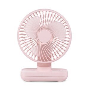 Ventilateur de bureau réglable à quatre vitesses et rechargeable USB D606 4W (rose) SH511F176-20