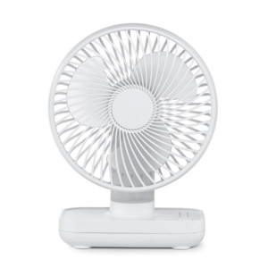 Ventilateur de bureau réglable portable à quatre vitesses rechargeable D606 4W USB (blanc) SH511W131-20