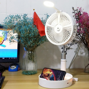 Ventilateur de pulvérisation d'humidification et d'hydratation Ventilateur pliable de bureau de chargement USB (blanc) SH905W1167-20