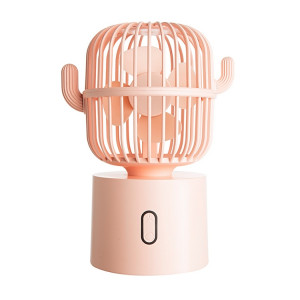 F6 Cactus Mini ventilateur portable USB tête secouante ventilateur électrique de bureau (rose) SH610F165-20