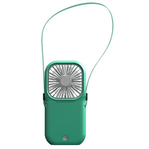 Ventilateur de bureau portable de ventilateur de poche de poche pour électroplastie F20 Pliant Mute USB suspendue ventilateur de cou (vert) SH830G1287-20