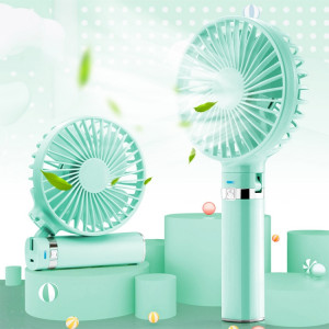 Ventilateur électrique portable pliable S2, avec contrôle à 3 vitesses et veilleuse (vert menthe) SH03MG837-20