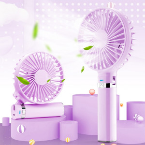 Ventilateur électrique portable pliable S2, avec contrôle à 3 vitesses et veilleuse (violet) SH203P1602-20