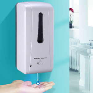 Distributeur de savon désinfectant pour les mains à induction goutte à goutte N2001 1000 ml mural avec verrouillage de sécurité SH1623194-20